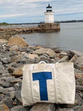 Sea bags of Maine large tote. Vintage. One of a kind.